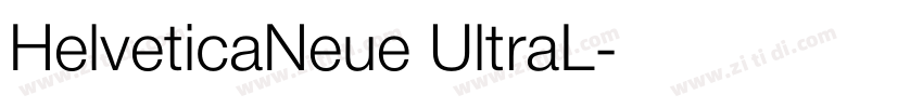 HelveticaNeue UltraL字体转换